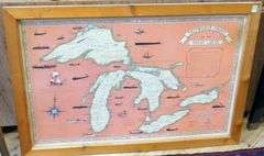 THREE FRAMED VINTAGE MAPS