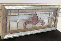 ANTIQUE STAINED GLASS WINDOW