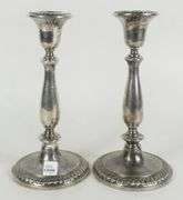PAIR STERLING CANDLESTICKS
