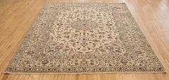 WHITE KASHAN CARPET