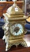 ELABORATE BRASS CLOCK