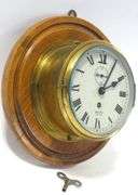SMITHS "EMPIRE" BRASS SHIP'S CLOCK