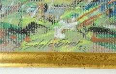 SCHLEUSNER PASTEL PAINTING
