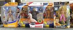 FIVE MATTEL WWE "ELITE" ACTION FIGURES