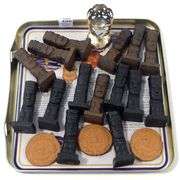 CAST IRON "MONOLITH" CABINET FIGURES, ETC.