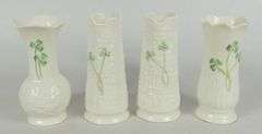 8 BELLEEK VASES