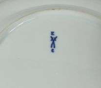 PAIR ANTIQUE GERMAN PORCELAIN PLATES