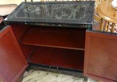 ASIAN LACQUER LAMP COMMODE