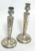 PAIR OF STERLING CANDLESTICKS