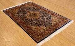 SIGNED PERSIAN SILK RUG