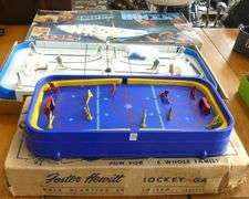 TWO VINTAGE TABLE HOCKEY GAMES