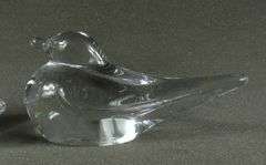 2 DAUM CRYSTAL FIGURINES