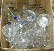 TWO BOX LOTS OF GLASS AND CRYSTAL