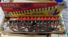 BOX OF VINTAGE CHRISTMAS DECORATIONS