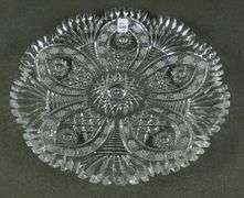 FOUR PIECES HAND-CUT CRYSTAL