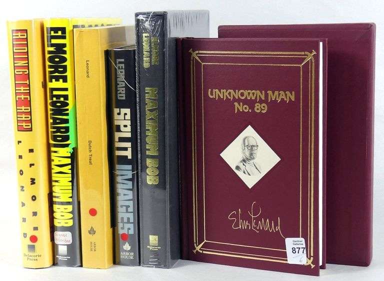 ELMORE LEONARD SIGNED NOVELS