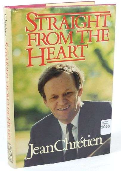JEAN CHRETIEN AUTOGRAPHED BOOK