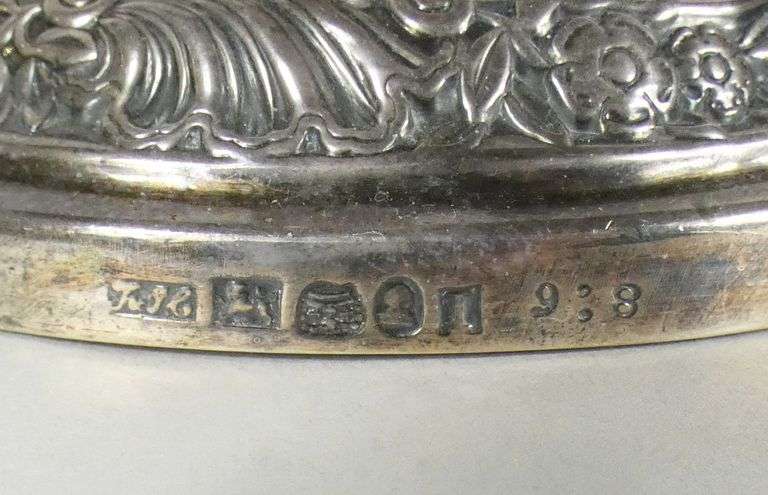 PAIR ANTIQUE STERLING CANDLESTICKS