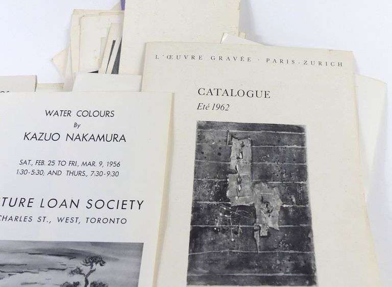 ART GALLERY EXHIBITION INVITATIONS CIRCA 1960'S