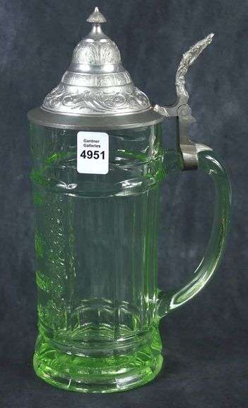 RARE URANIUM GLASS STEIN