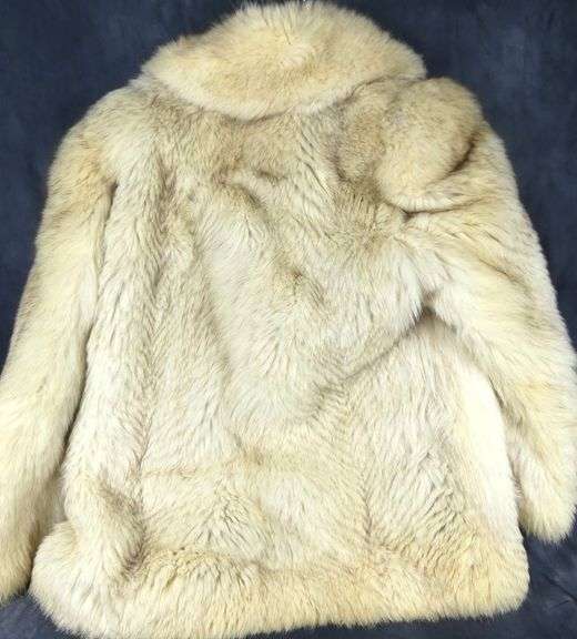 WHITE FOX FUR COAT