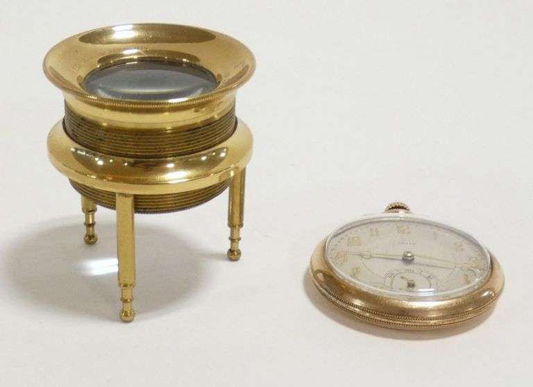 POCKET WATCH AND DESK MAGNIFIER