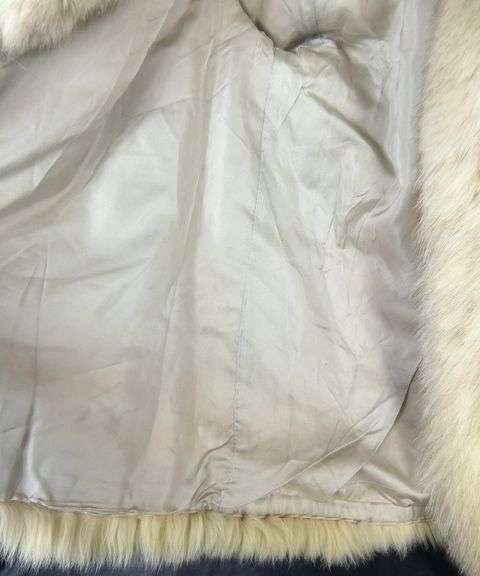 WHITE FOX FUR COAT