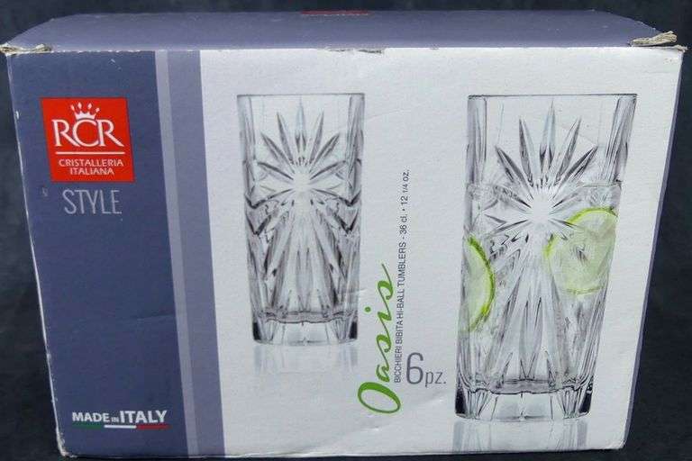 CROSS & OLIVE CRYSTAL STEMWARE