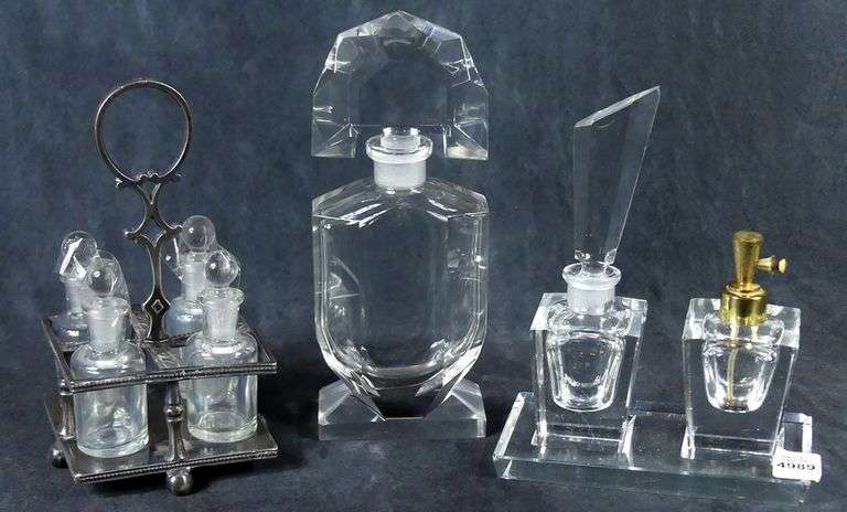 CRUET SET, SCENT BOTTLES