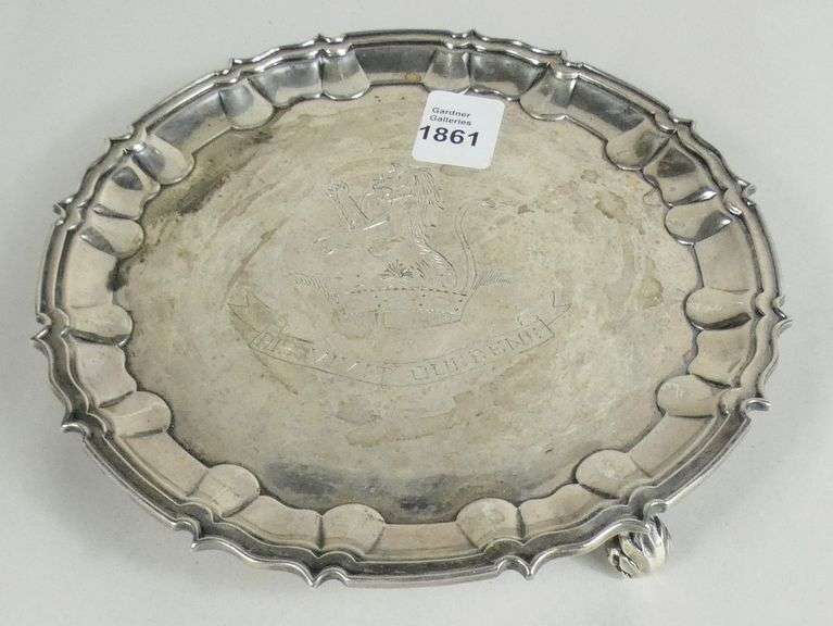 ENGLISH STERLING SILVER SALVER