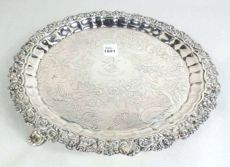 ENGLISH SILVER SALVER