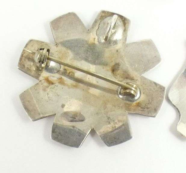 HAIDA SCHOOL BROOCH & EARRINGS