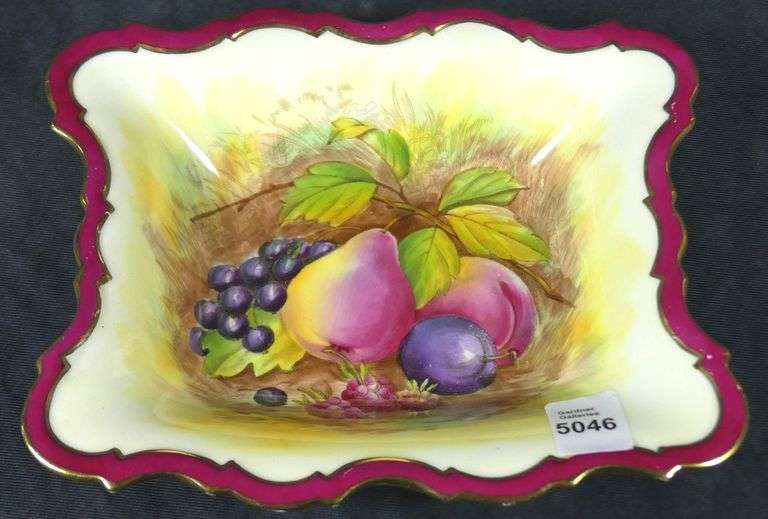 AYNSLEY "OLD ORCHARD" DISH