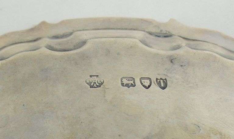 ENGLISH STERLING SILVER SALVER