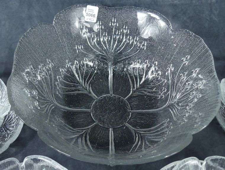 SCANDINAVIAN GLASS SALAD SET