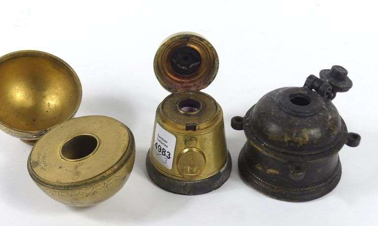 THREE INTERESTING INKWELLS