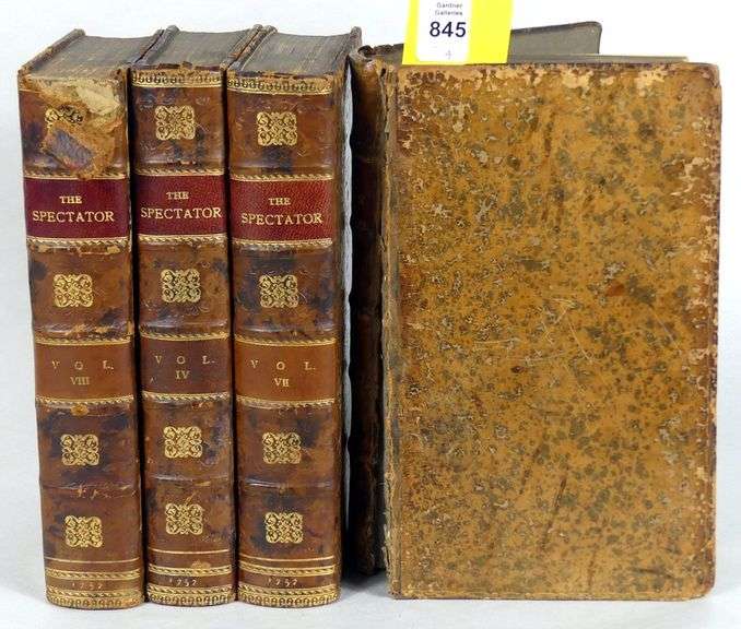 VOLUMES I TO IV "THE SPECTATOR", 1737