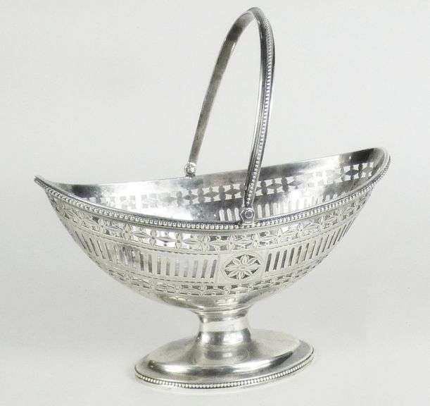 GEORGIAN SILVER SUGAR BASKET