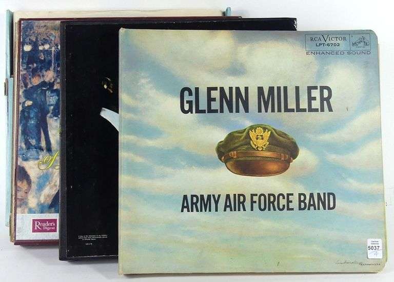 VINTAGE VINYL LP COLLECTION (GLENN MILLER, NAT KING COLE, CLASSICAL & POPULAR MUSIC)