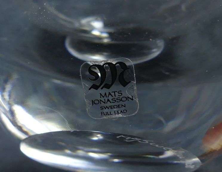 MATS JONASSON CRYSTAL VASE