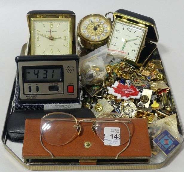 SPECTACLES, CLOCKS AND PINS