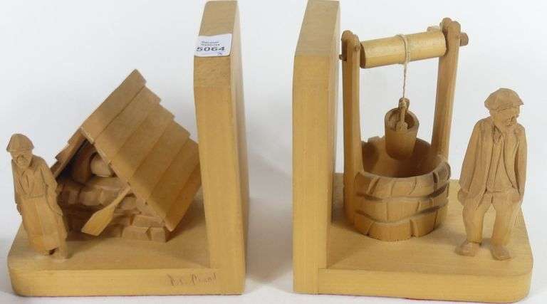 THREE SIGNED QUEBEC CARVINGS