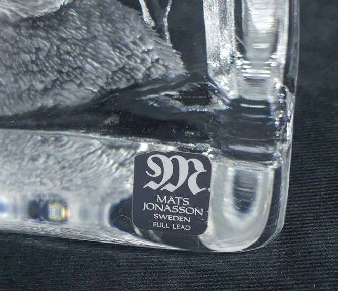 THREE MATS JONASSON PAPERWEIGHTS