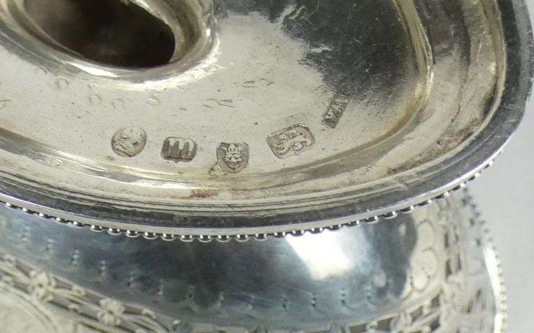 GEORGIAN SILVER SUGAR BASKET