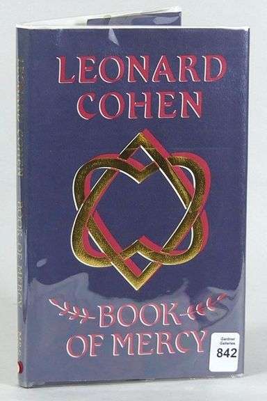 SIGNED LEONARD COHEN VOLUME "BOOK OF MERCY"