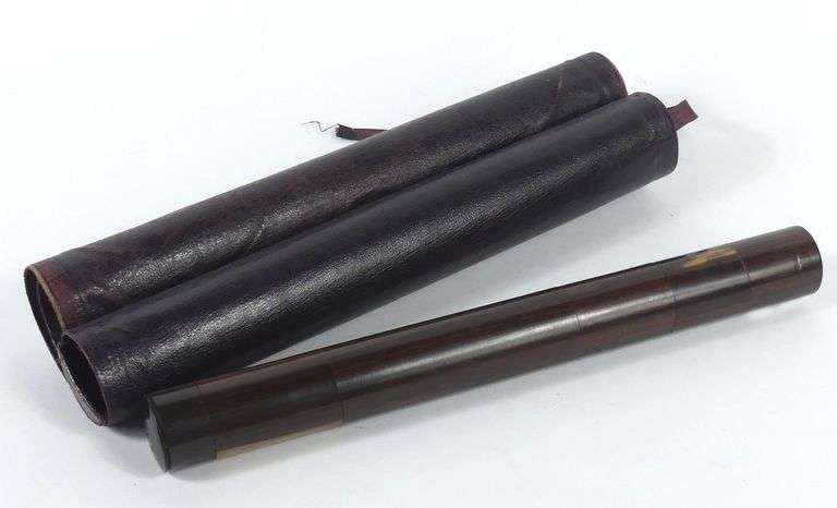 GEORGIAN ERA SIX-SECTION WRITING/TRAVELLING SET