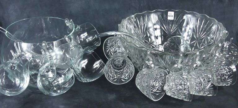 TWO PUNCH BOWL SETS