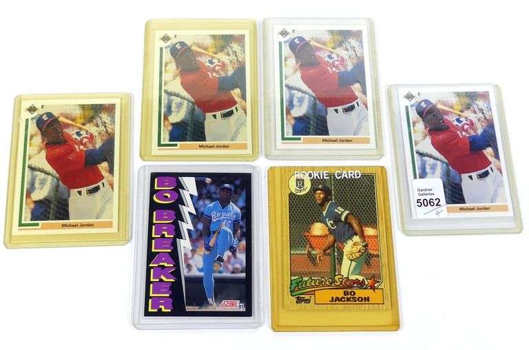 NEAR-MINT MICHAEL JORDAN & BO JACKSON CARDS