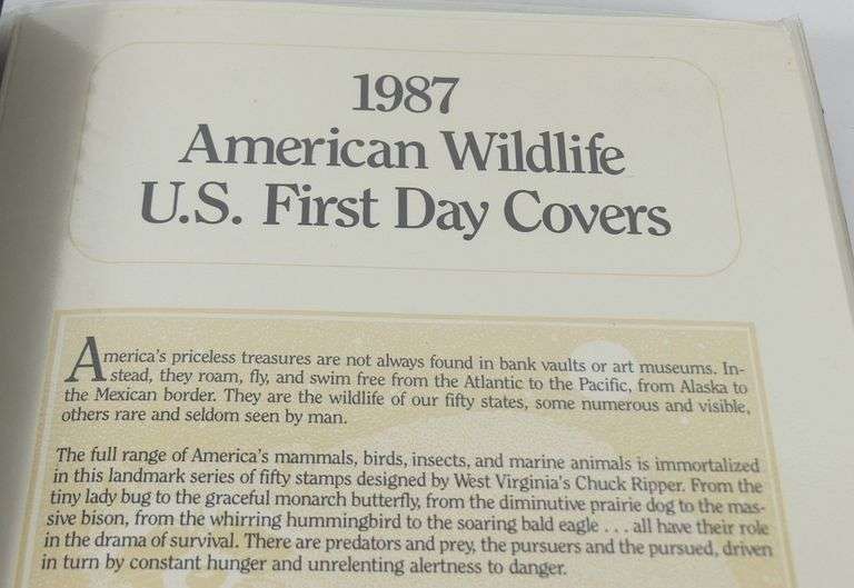1987 WILDLIFE FIRST DAY COVERS