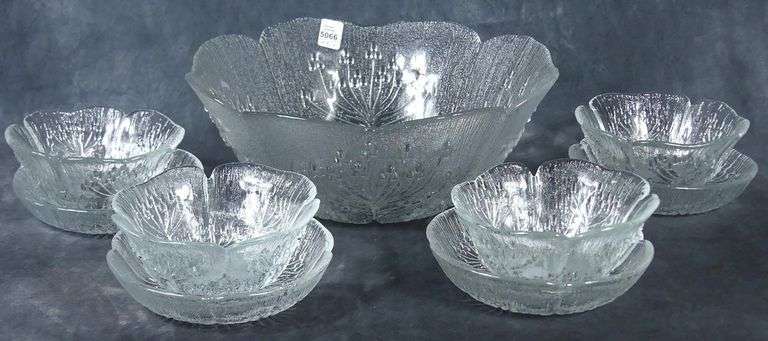 SCANDINAVIAN GLASS SALAD SET